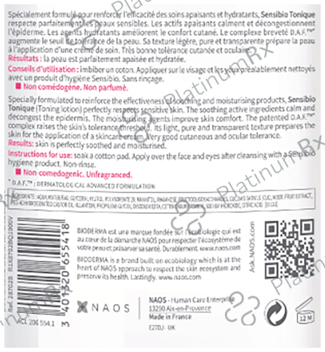 Bioderma Sensibio Tonique Lotion 250 ml