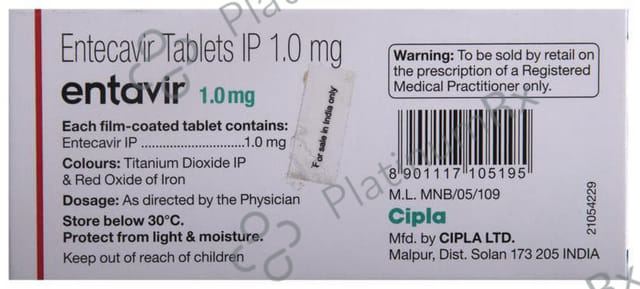 Entavir 1mg Tablet 10s