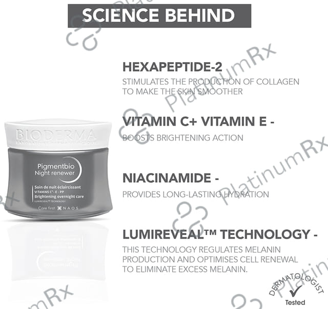 Bioderma Pigmentbio Night Renewer Cream 50ml