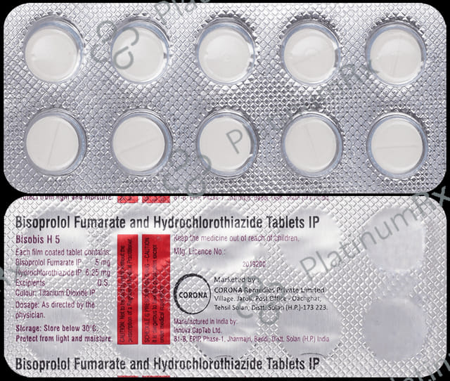 Bisobis H 5/6.25mg Tablet 10s