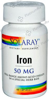 Solaray Iron 50mg Capsule