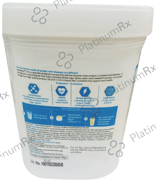 Prohance D Nutritional Supplement Vanilla Flavour 400gm