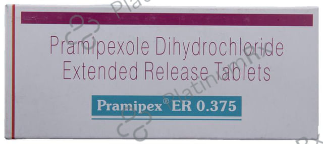 Pramipex ER 0.375mg Tablet 10s