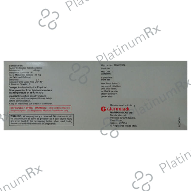 Telma Beta 25/40mg Tablet ER 10s