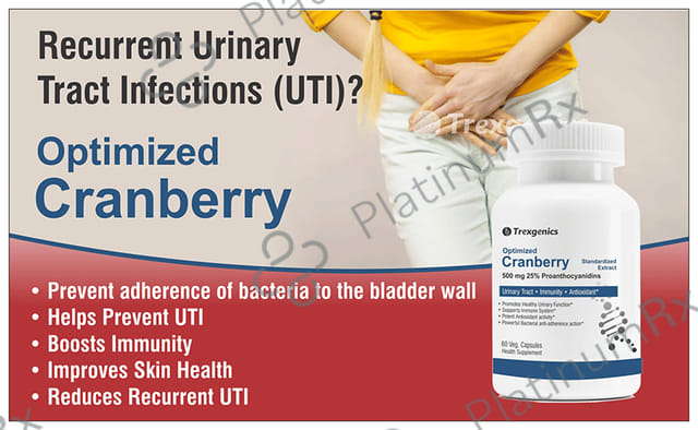 Trexgenics Optimized Cranberry 500mg Veg.Capsules