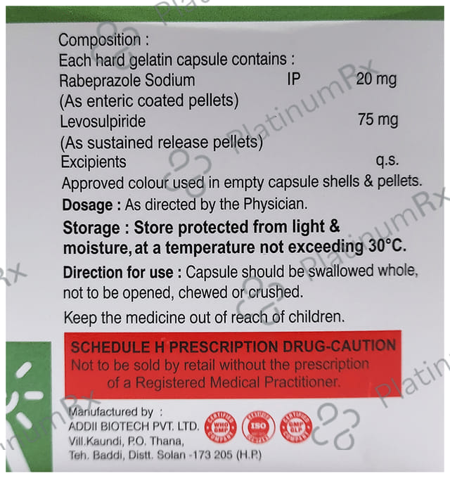 Bep 20/75mg L Capsule SR 10s