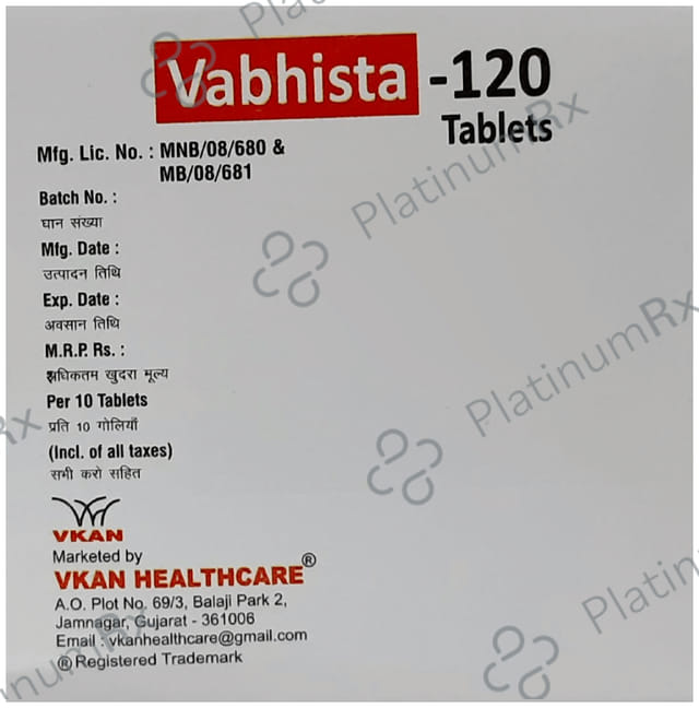 Vabhista 120mg Tablet