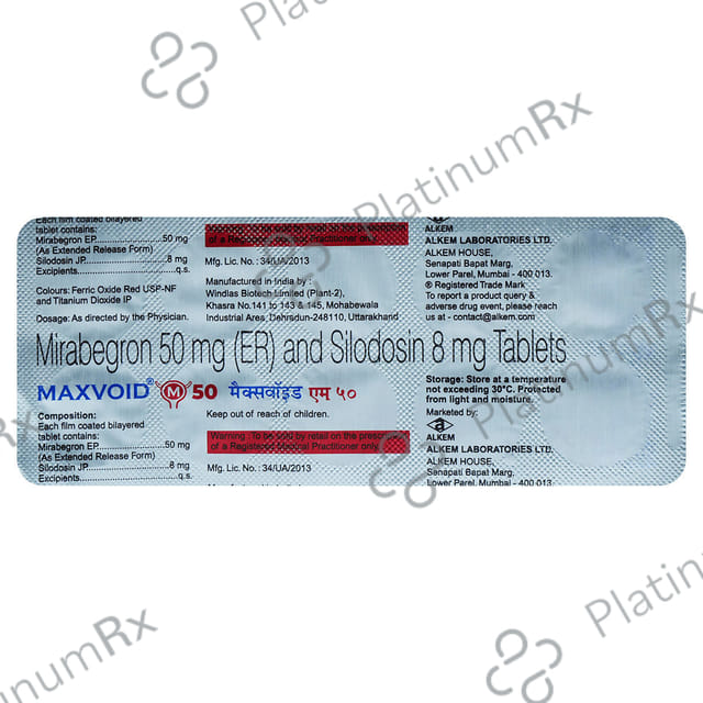 Maxvoid M 50/8mg Tablet 10s