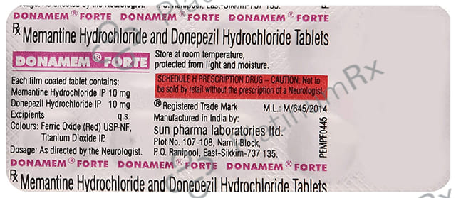 Donamem Forte 10/10mg Tablet 10s