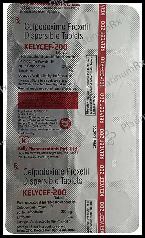 Kelycef 200 Tablet DT