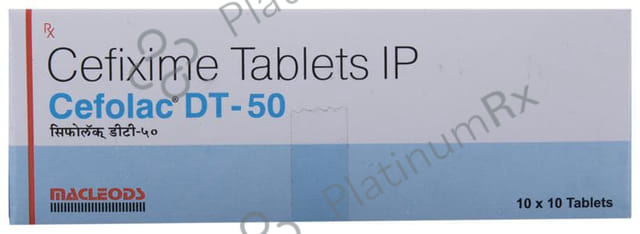 Cefolac DT 50mg Tablet 10s