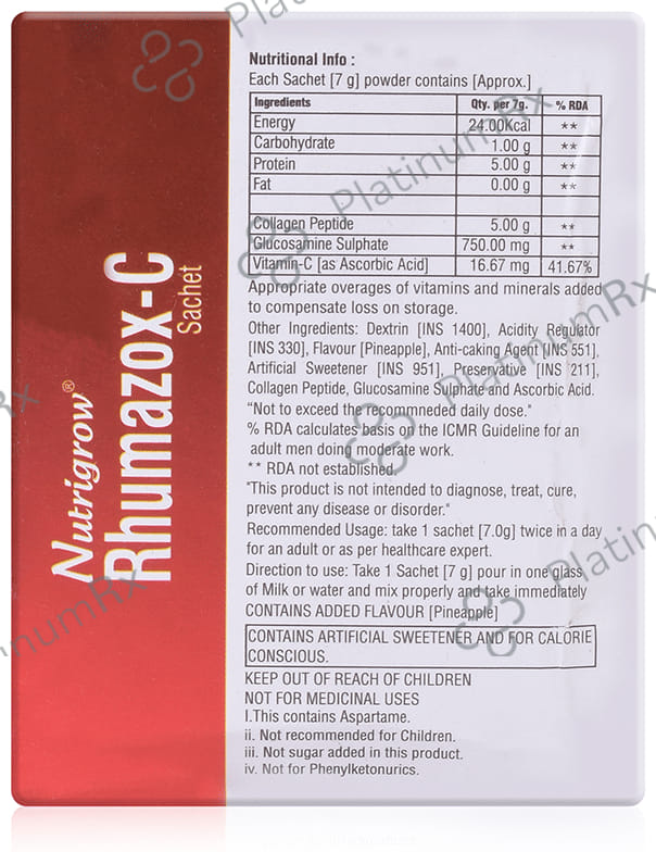 Nutrigrow Rhumazox-C Sachet (7gm Each)