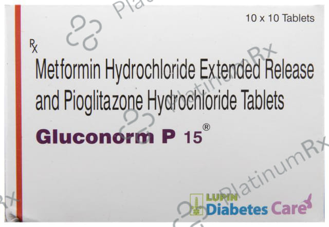 Gluconorm P 500/15mg Tablet ER 10s