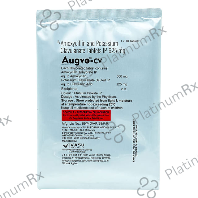 Augvo CV 500/125mg Tablet 10s