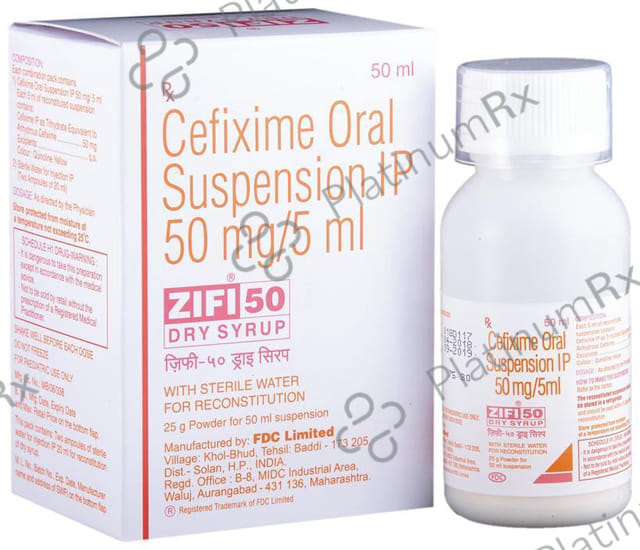 Zifi 50mg Dry Syrup 50ml