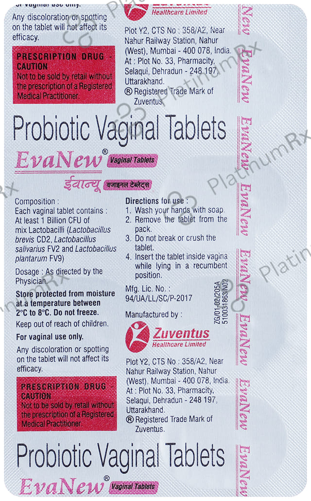 Evanew Vaginal Tablet 8s