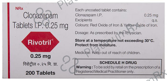 Rivotril 0.25mg Tablet