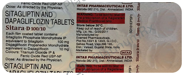 Sitara D 10/100mg Tablet 10s