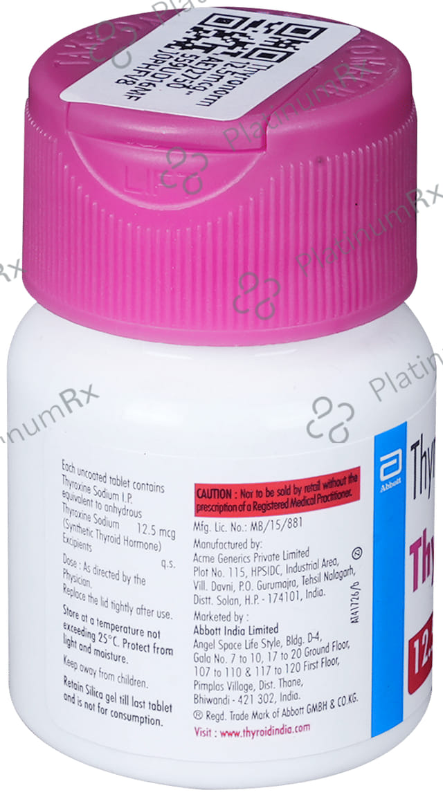 Thyronorm 12.5mcg Tablet 120s