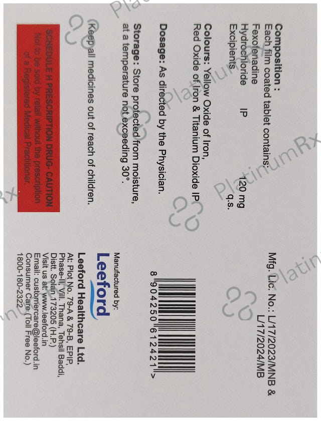 Fexodat 120mg Tablet