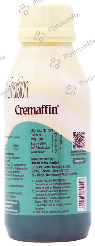 Cremaffin Constipation Relief Mint Liquid 225ml