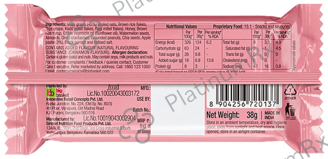 GoodDiet Cinnamon Apple Multigrain Energy Bar