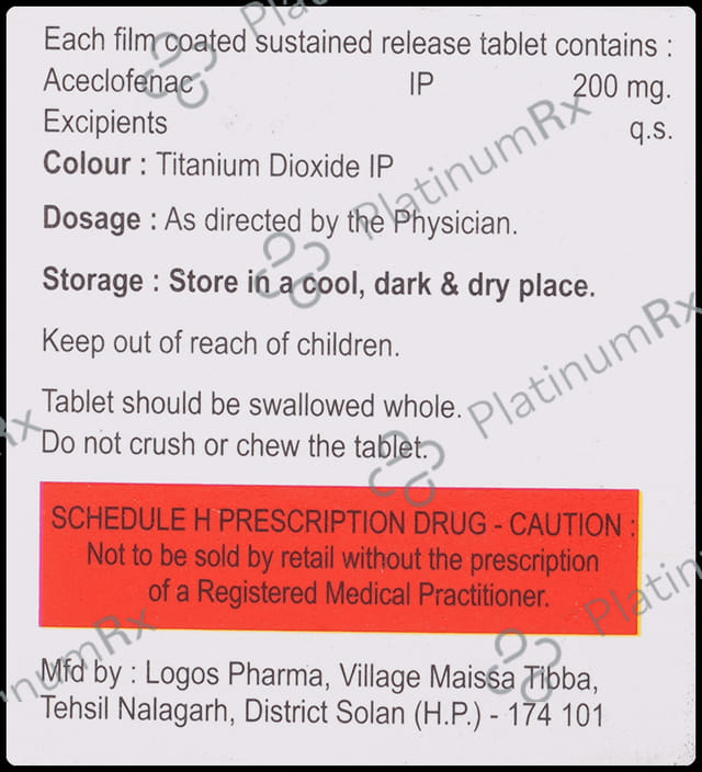 Bignac 200mg Tablet SR 10s