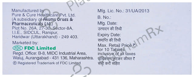 Zivast F 10 10/160mg Tablet 10s