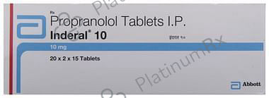 Inderal 10mg Tablet 15s
