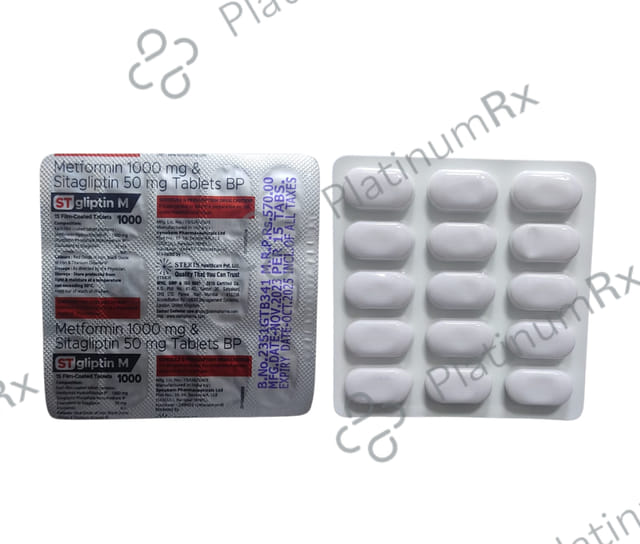 St Gliptin M 50/1000mg Tablet 15s