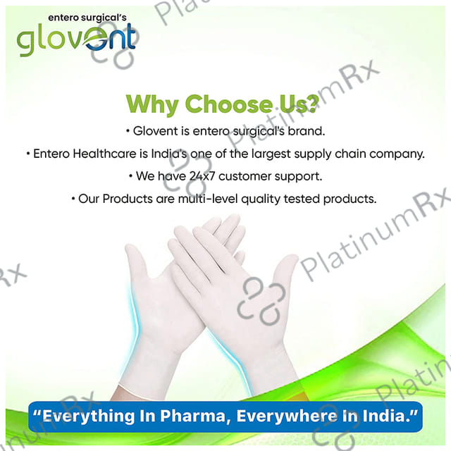 Glovent Examination Glove Medium Latex Powder Free