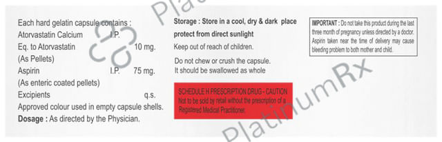 Atorfib ASP 10mg/75mg Capsule