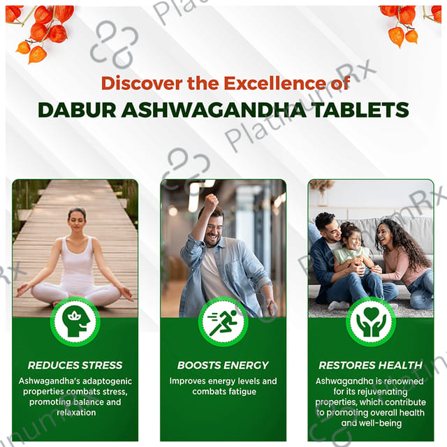 Dabur Pure Herbs Immunity Booster Ashwagandha Tablet 80s