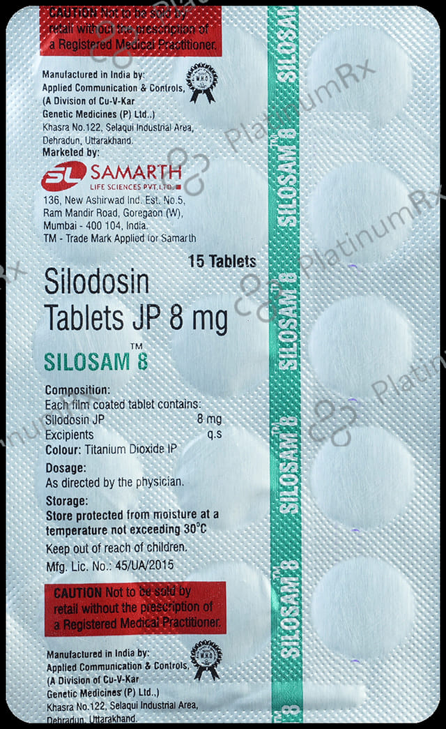 Silosam 8mg Tablet 15s