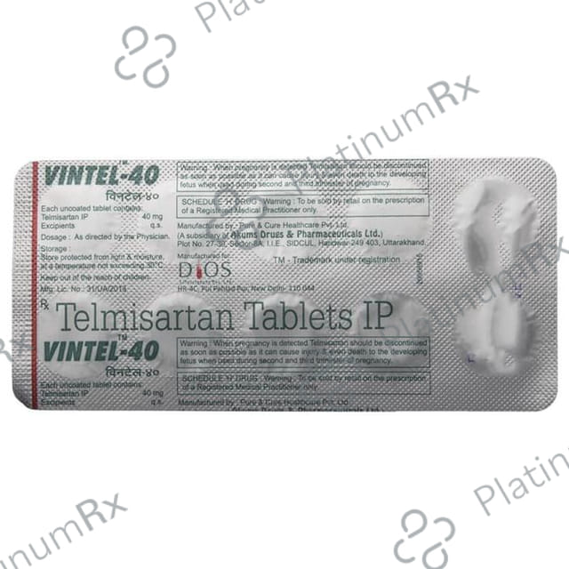 Vintel 40mg Tablet 10s (Dios)