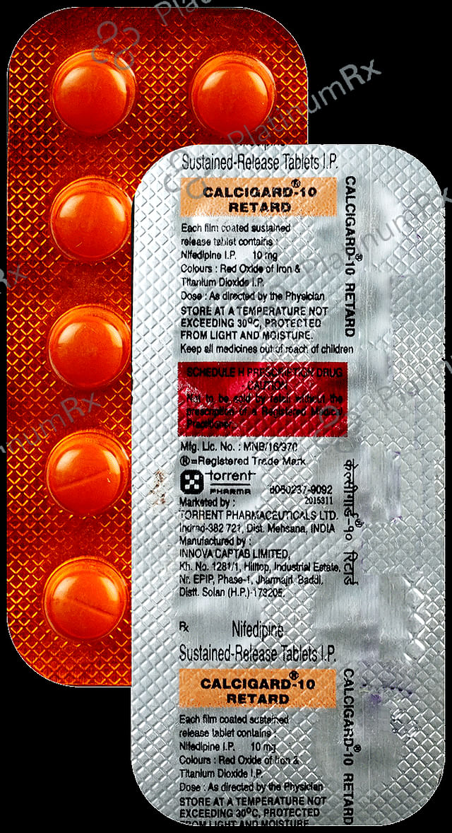 Calcigard Retard 10mg Tablet SR 10s