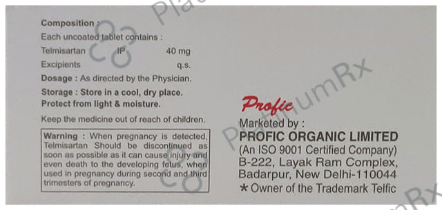 Telfic 40mg Tablet 10s