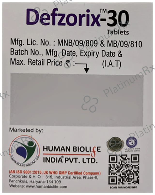 Defzorix 30mg Tablet