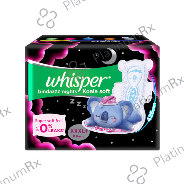 Whisper Koala Soft Bindazzz Nights Pads - Size XXXL+