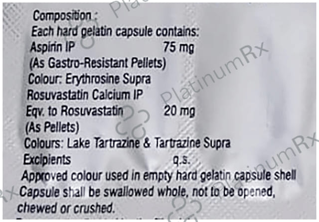 Crevast A 20mg/75mg Capsule
