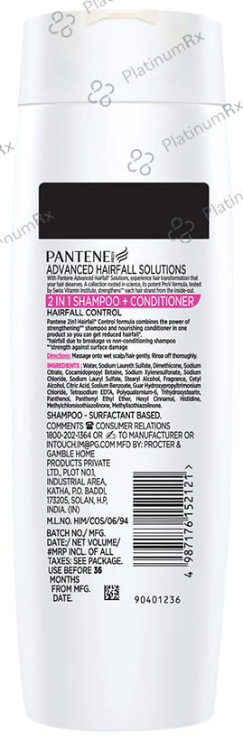 Pantene Pro-V Advanced Hairfall Solution 2 in 1 Shampoo+Conditioner Hairfall Control