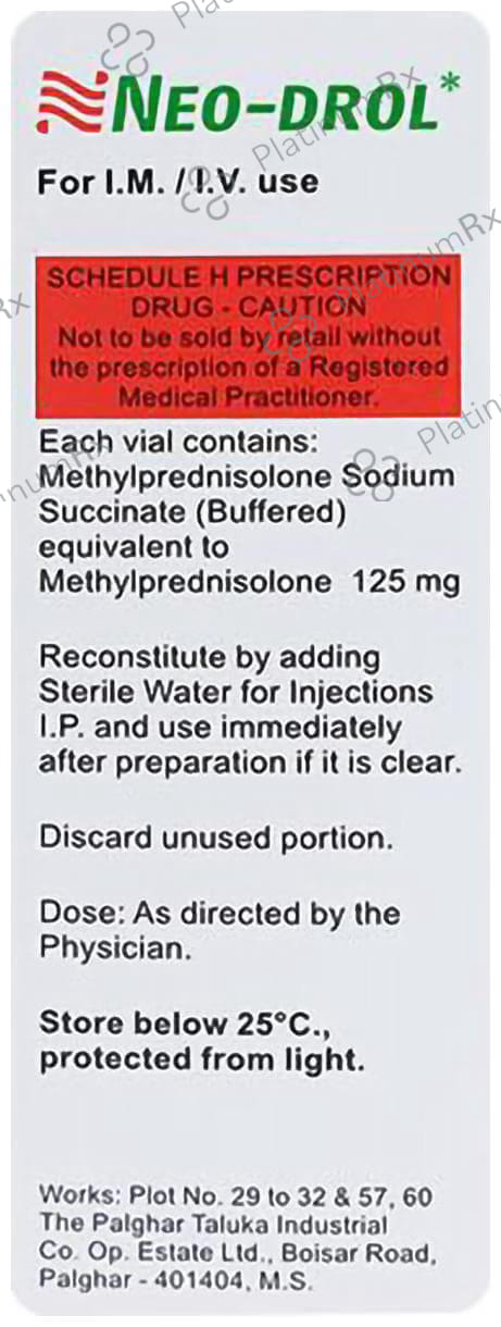 Neo Drol 125mg Injection 1s