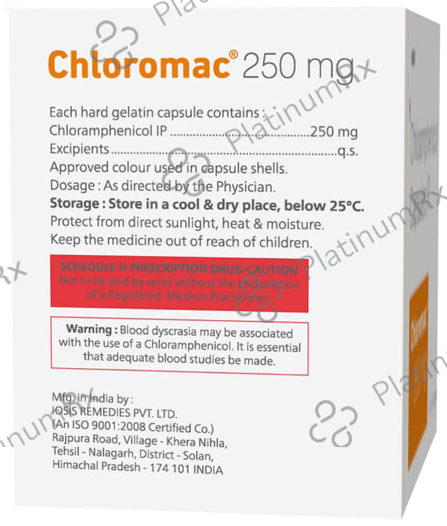 Chloromac 250mg Capsule 10s