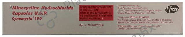 Cynomycin 100mg Capsule 4s