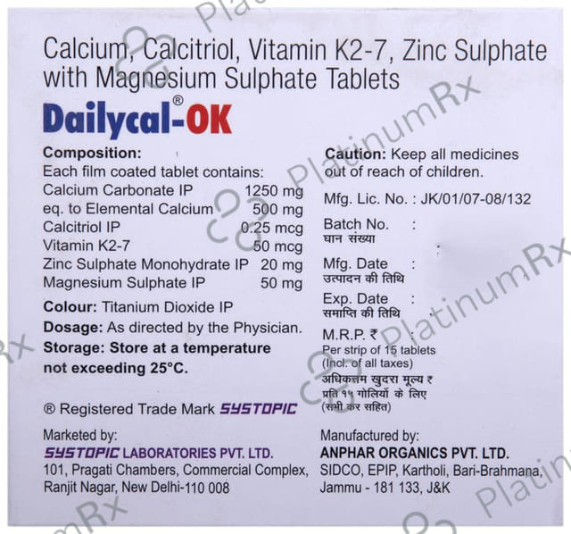Dailycal OK Tablet 15s