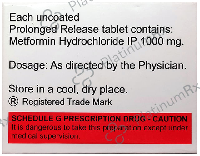 Diamet 1000mg Tablet SR