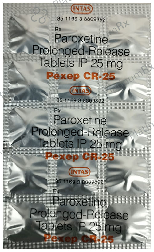 Pexep CR 25mg PR Tablet 15s