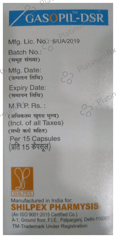 Gasopil DSR 30/40mg Capsule 15s