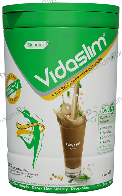 Vidaslim Weight Management For Men & Women Vanilla Elixir Protein Powder 400gm