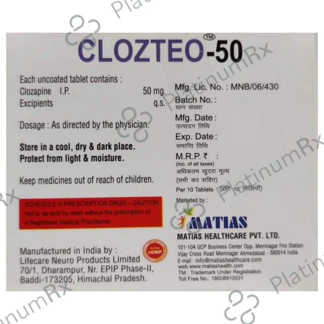 Clozteo 50 Tablet